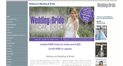 Desktop Screenshot of melbourne.weddingandbride.com.au